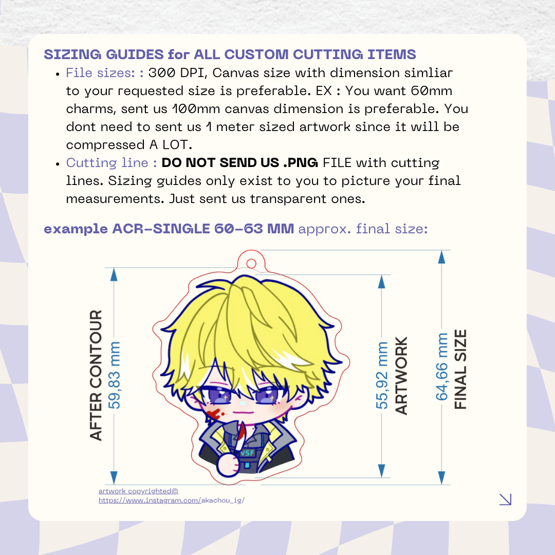 Single-board Acrylic Charms